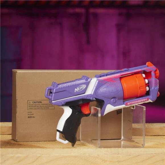 NERF Elite Strongarm, Rotating Barrel, Slam Fire, 6 Darts - Picture 2 of 7